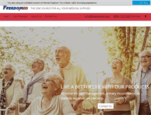 Tablet Screenshot of freedommedicalservices.com